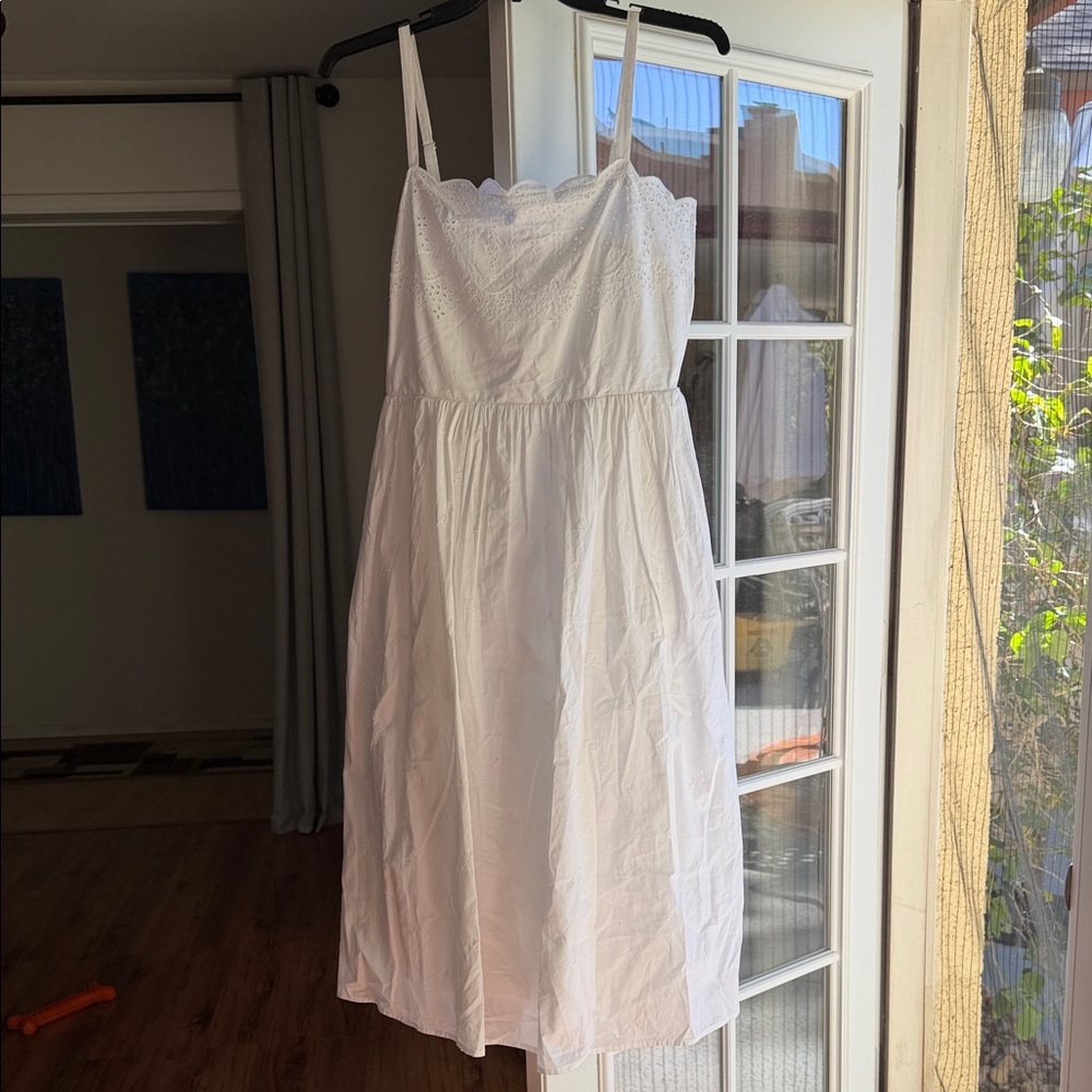 GAP White Lace Trim Sundress